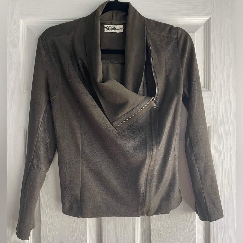 LF Seek Faux Suede Jacket